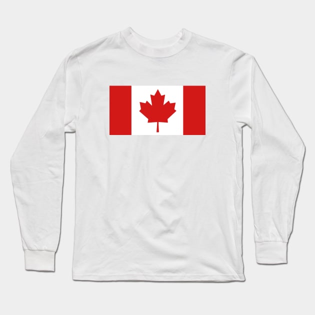 Canadian Flag Long Sleeve T-Shirt by sweetsixty